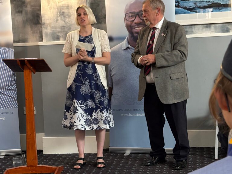 St Faith’s Hub cheque presentation, June 2025